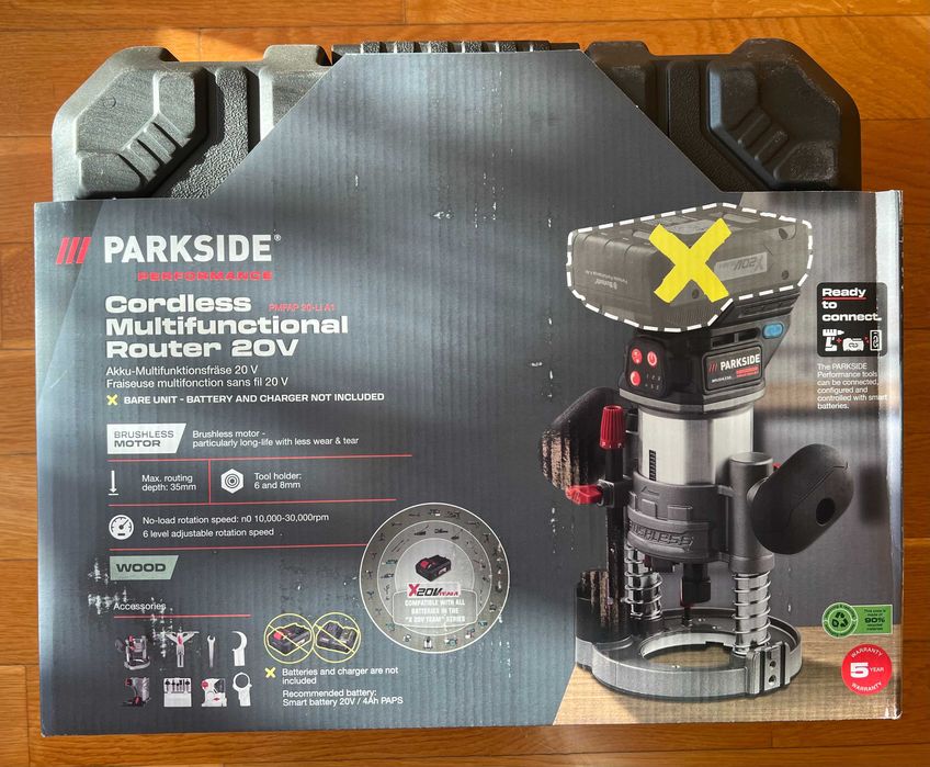 Aku frezarka wielofunkcyjna Parkside PERF PMFAP