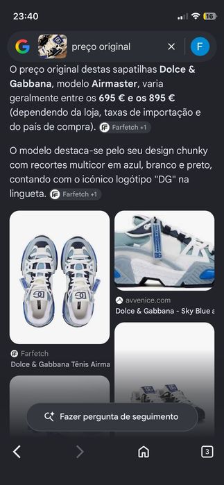 Ténis Originais Dolce&Gabanna