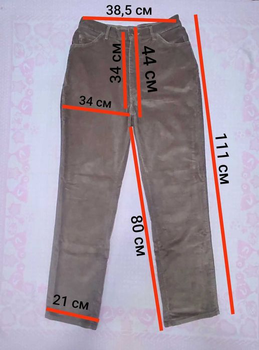 Штани вельветові жіночі L.L.Bean. (Талія 77 см)