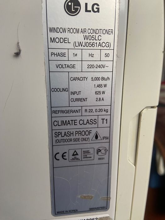 Продам кондиціонер LG W05LC
