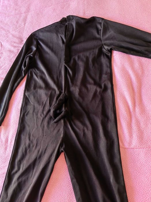 Fato de Carnaval Disfarce de Menina Gato Preto (Tamanho 120/130 cm)