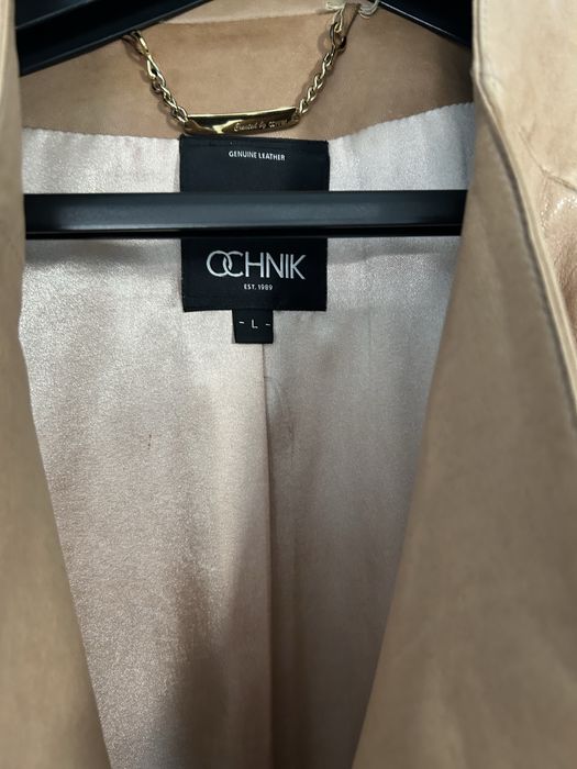 Płaszcz ze skóry naturalnej Ochnik rozm. L