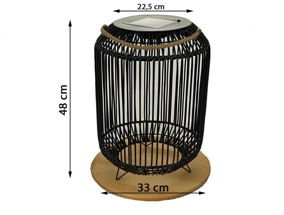 Lampa solarna LED Syriusz duża 48 cm x 33 cm