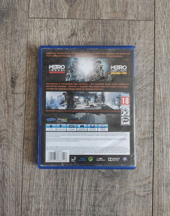 Gra PS4 Metro Redux Stan BDB+ Wysyłka OLX GWARANCJA