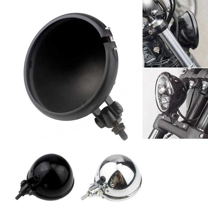Caixa "Côco" farol frontal LED 5.75 Pol suporte inferior