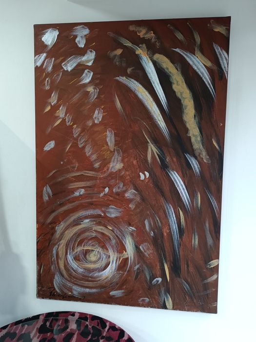 Pintura com tema abstracta