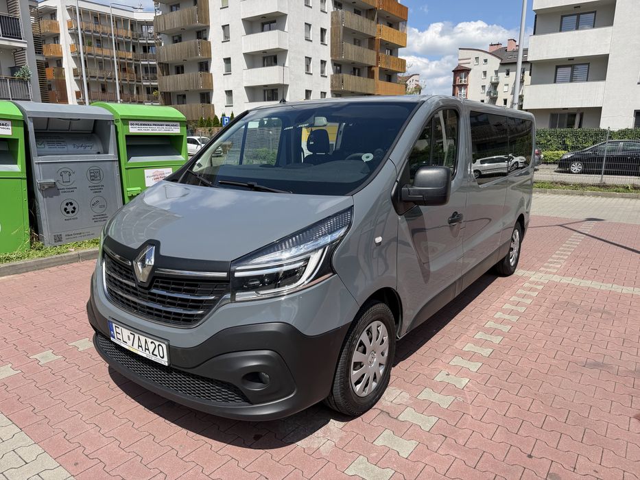 Renault Trafic LONG L2 9 OSÓB | KLIMA TYŁ | CARPLAY | WEBASTO | DUŻY BAGAŻNIK Wolne terminy na ferie 26/27 / Bus 9 osobowy