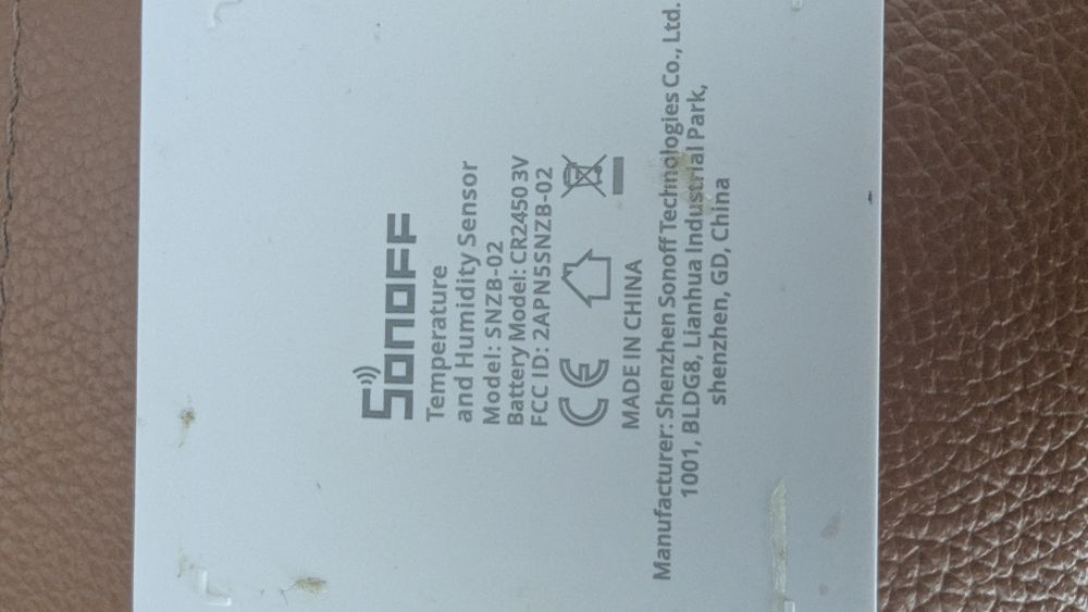 8x Sonoff SNZB-02 czujnik temperatury wilgotności Zigbee