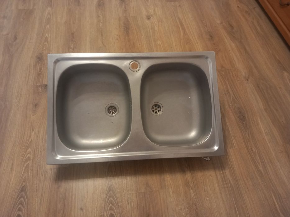 Zlewozmywak dwukomorowy w bdb stanie do szafki 80cm