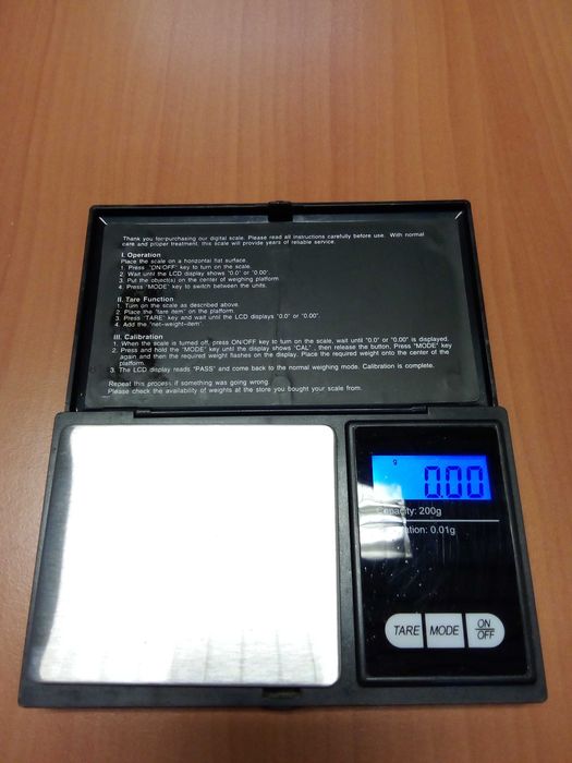 Balança digital de bolso 200g / 0,01g