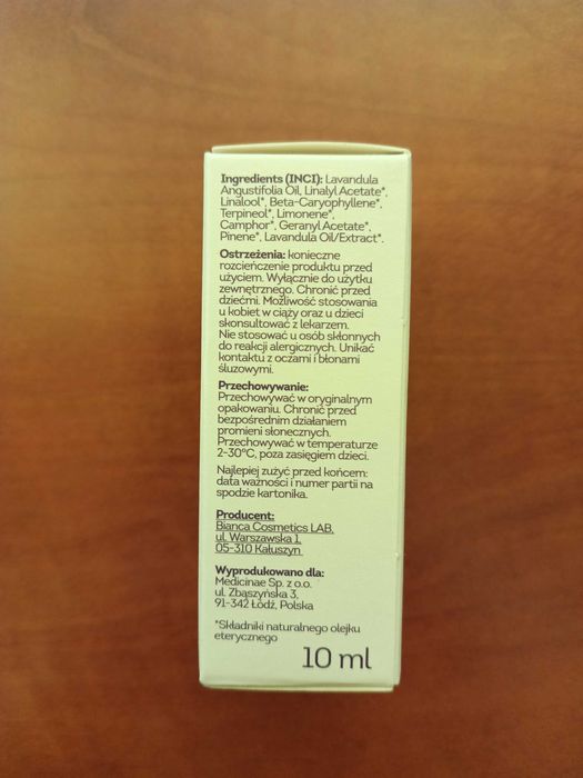 Olejek lawendowy 10 ml
