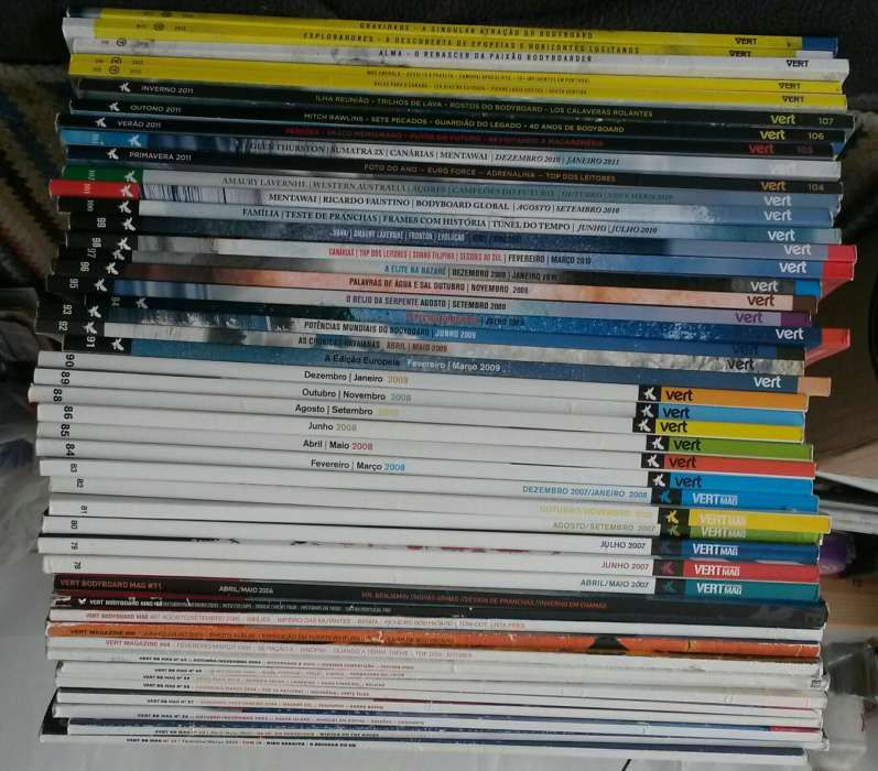 Revistas bodyboard Vert magazine 57 exemplares