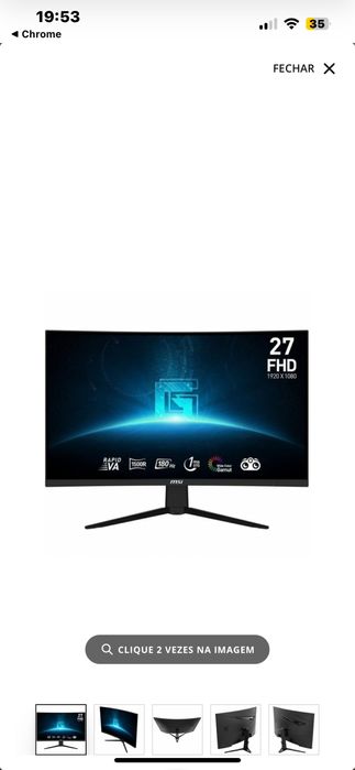 Monitor msi 27” 180hz