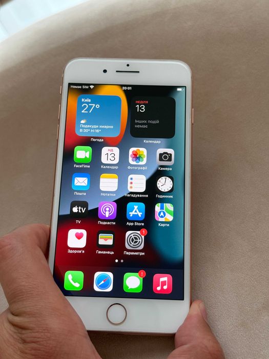 Оригінал iPhone 8 PLUS + 64 GB 100% БАТАРЕЯ Телефон apple Айфон GOLD