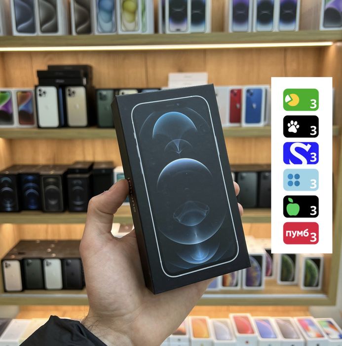 Iphone 12 pro silver оплата частинами 128gb 256gb 512gb