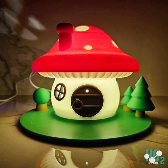 Candeeiros - Casa do Cogumelo e Foguetão (3D)