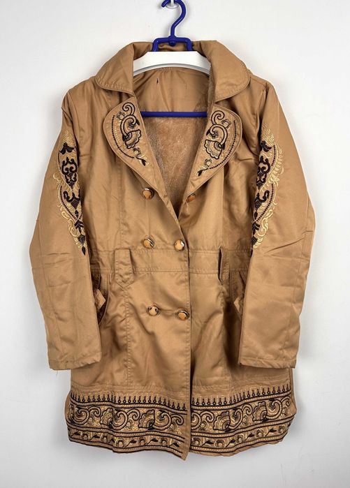 Płaszczyk damski JAPAN STYLE wzorzysty retro kurtka pikowana r. L