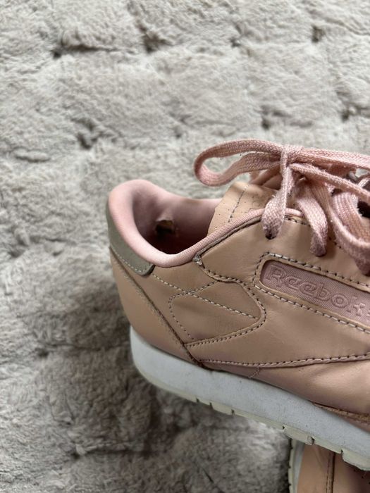 Różowe jasne pudroworóżowe buty trampki sneakersy sportowe reebok