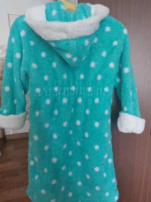 Szlafrok dziecięcy z kapturem 1.5-2 lata 86-92 cm