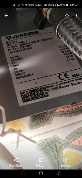 Esquentador ventilado Junkers/Vulcano NOVO