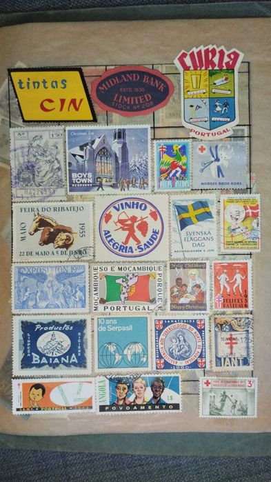 Coleção de selos antigos - raridades para colecionadores!
