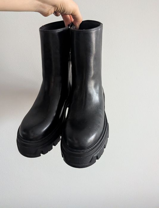 Czarne sztyblety h&m NOWE 38