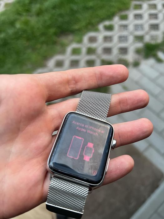Zegarek smartwatch apple watch 2 42mm stal nierdzewna