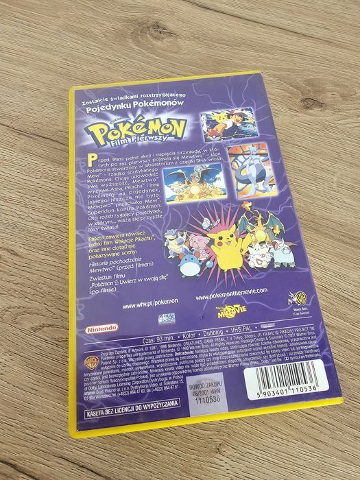 Pokemon Film Pierwszy VHS