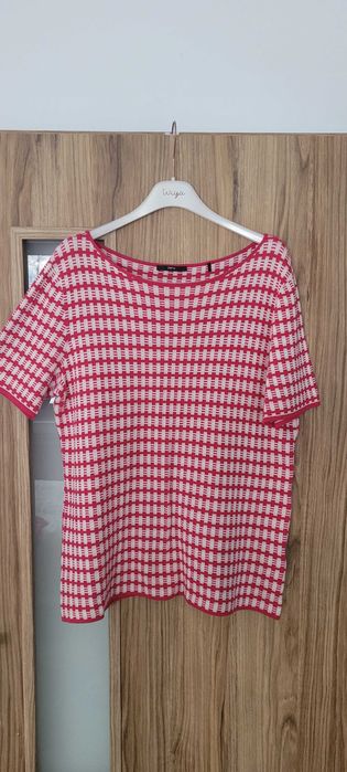 Różowo beżowy sweterek bawełna Zero,rozmiar 42