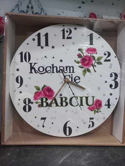 ZEGAR Dzień Babci Dziadka Prezent Upominek