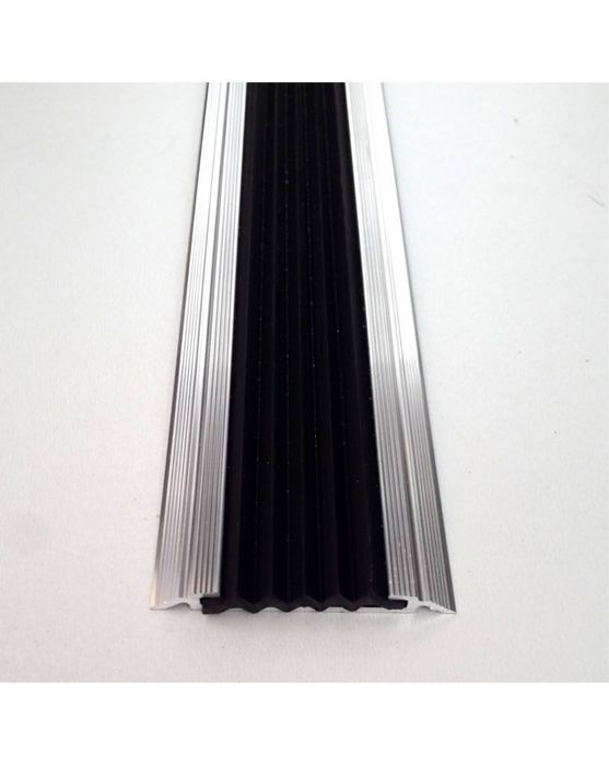 Алюмінієва накладка  (антикозка) з гумовою антиковзною вставкою