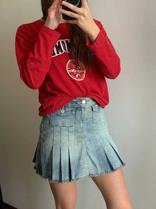 Юбка черная теннисная тенниска женская плессированая