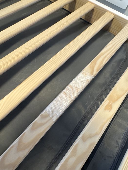 Lozeczko Woodies Biale + materac Hilding