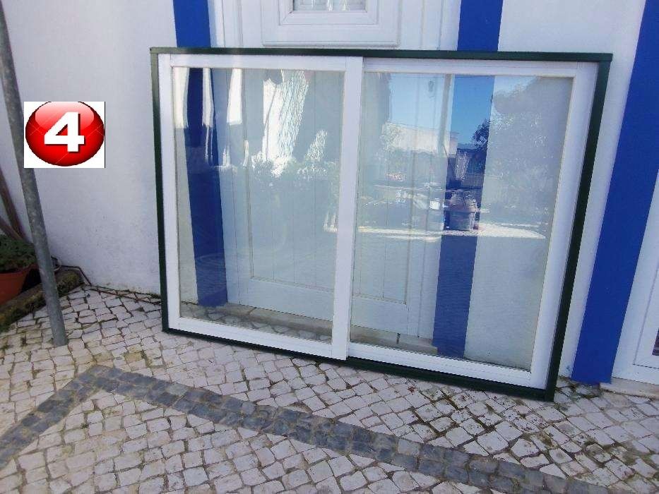 Varias - Janela Aluminio Vidro Duplo - Porta/Sacada