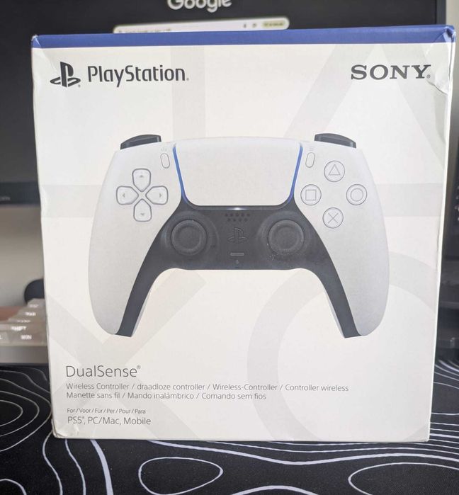 Comando Sony PS5 Dualsense Branco Novo