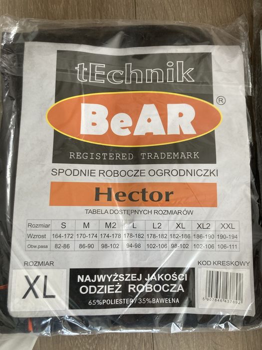 Kombinezon czarny nowy XL