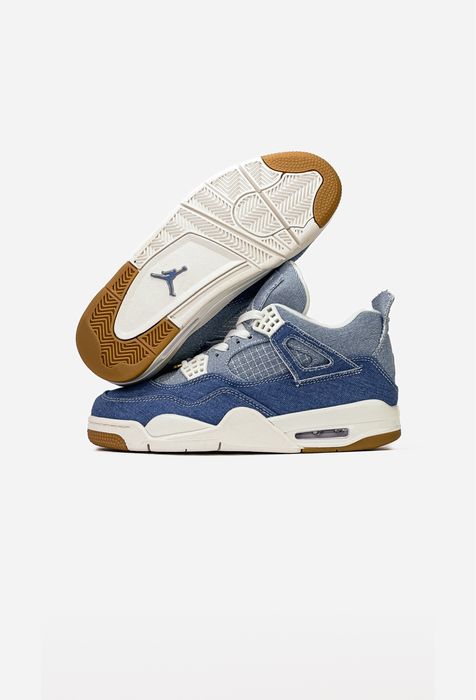 Кросівки Air Jordan 4 Denim Worn Blue | Тренд | Нові