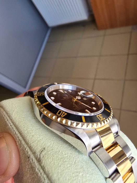 Piękny Rolex Submariner Date Ref. 16613 LN Stal/Złoto 18k Full Set