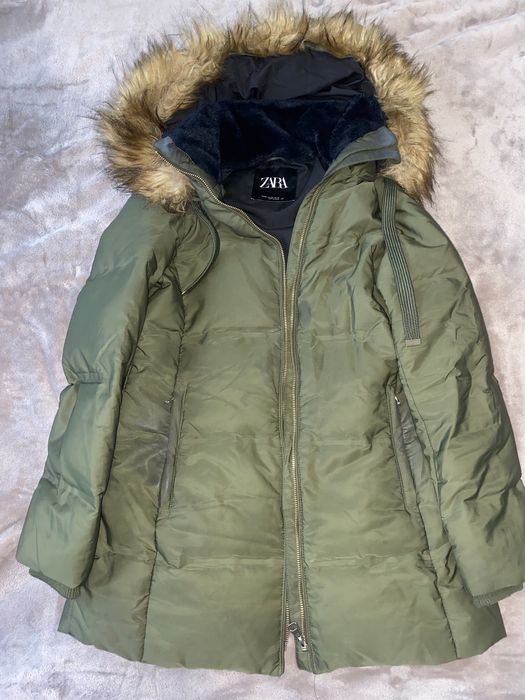 Пуховик куртка еврозима ZARA на подростка или худенькую женщину