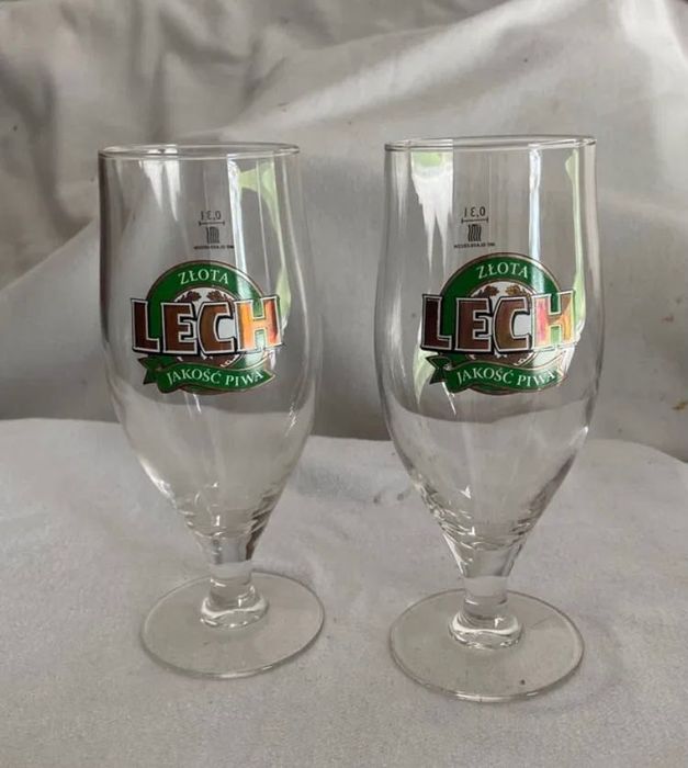 Pokale do piwa LECH 0,3L komp.6 szt. - nowe