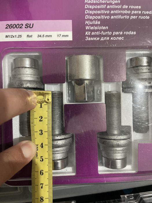 Parafuso de jante anti furto