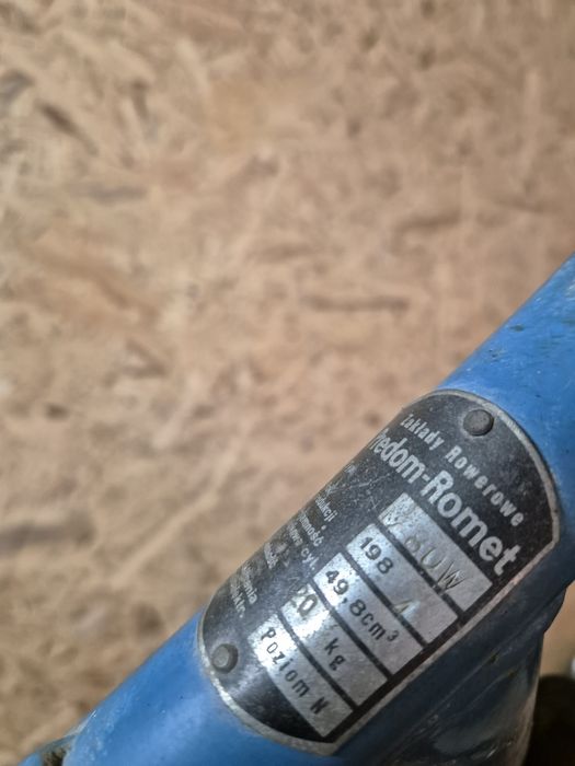 Rama romet kadet wachacz rok 1984