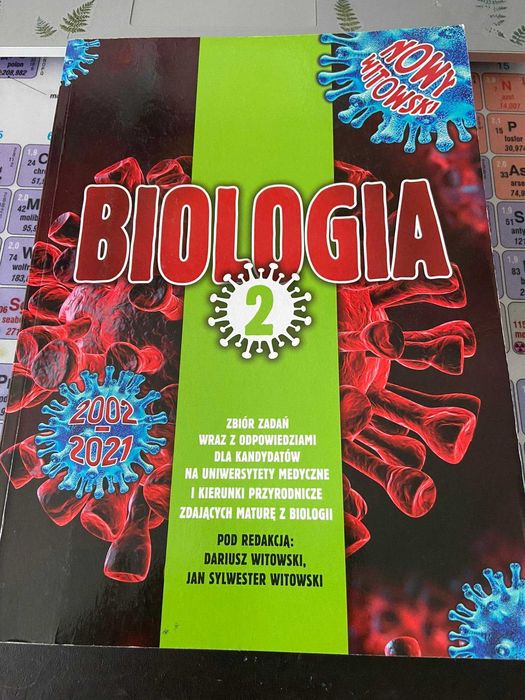 Zbiór zadań WITOWSKI BIOLOGIA tom 2 rok wydania 2020 - matura 2024