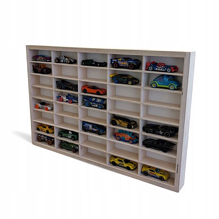 Półka na Resoraki 40 sztuk Autka Samochodziki 1:64 typu hot wheels