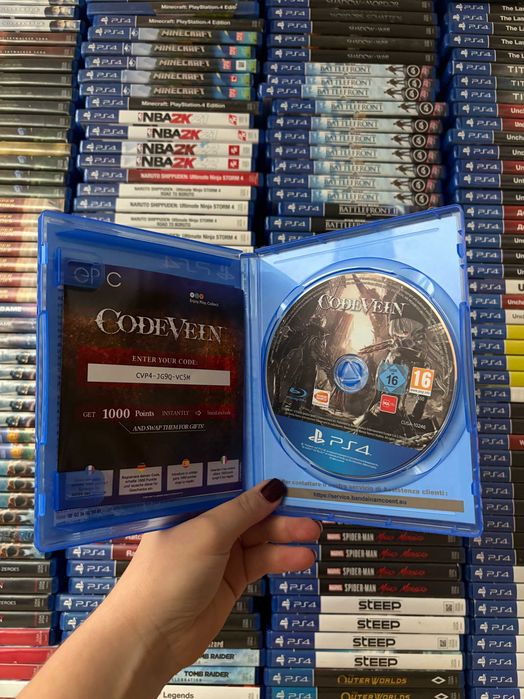 Гра Code Vein на ps4, диск з грою на пс 4, ліцензія
