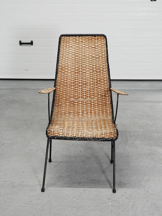 Cadeira palha vintage