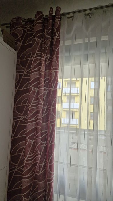 Zasłonki wzór. Róż