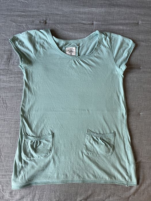 Miętowa koszulka damska H&M r.158/164