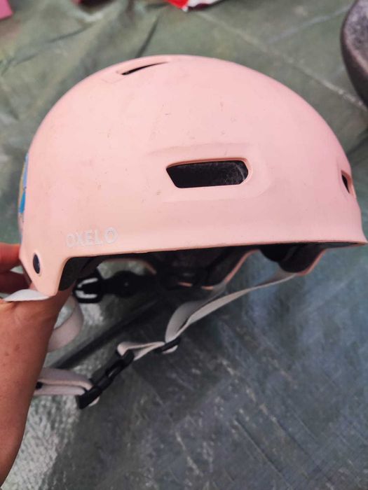 Capacete Oxelo Rosa Princesa - Proteção Total Infantil