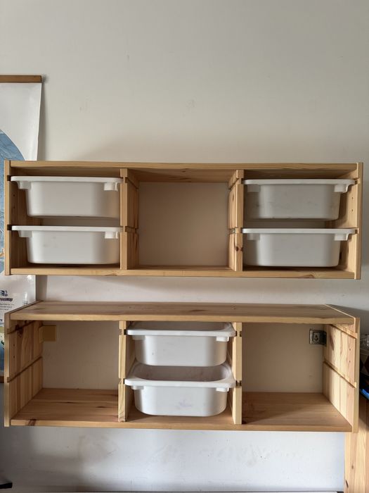 Dwie szafki półki ścienne Ikea Trofast